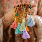 Chakra Set: Sandelholz Mala & Armband