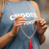 Limited Edition: Rosenquarz Mala „One Love“