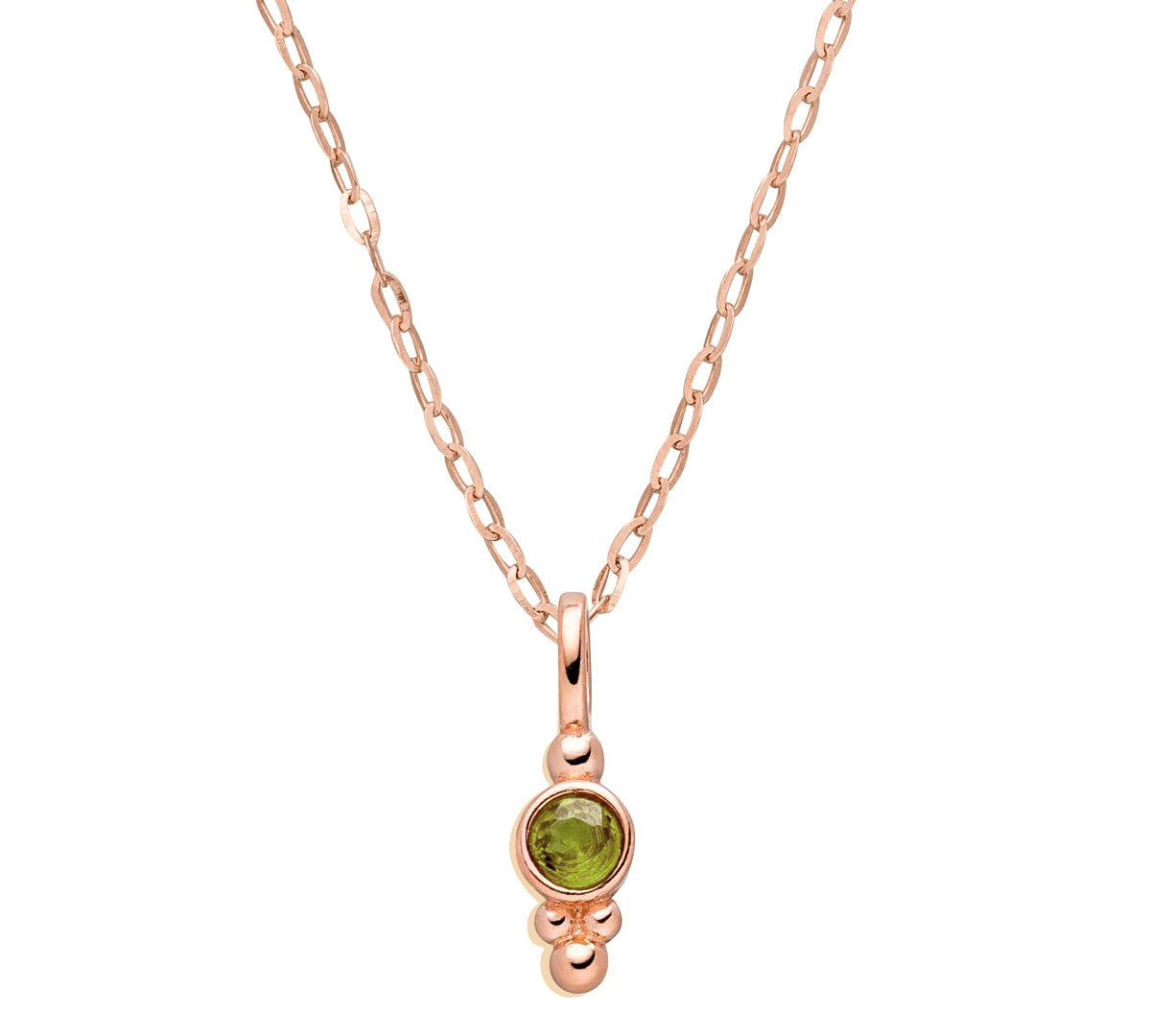 Geburtsstein Kette August Peridot