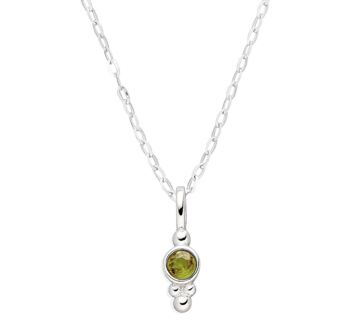 Geburtsstein Kette August Peridot